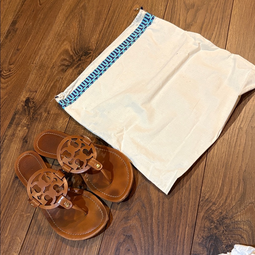 Tory Burch Miller Calf Leather Sandals - Picture 12 of 12